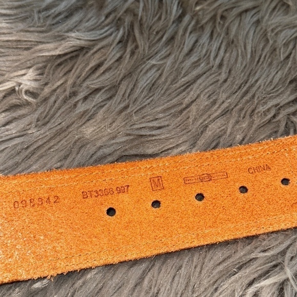 EUC Fossil Stretch Rainbow Fabric and Leather Belt Wide Size Medium - Picture 6 of 8